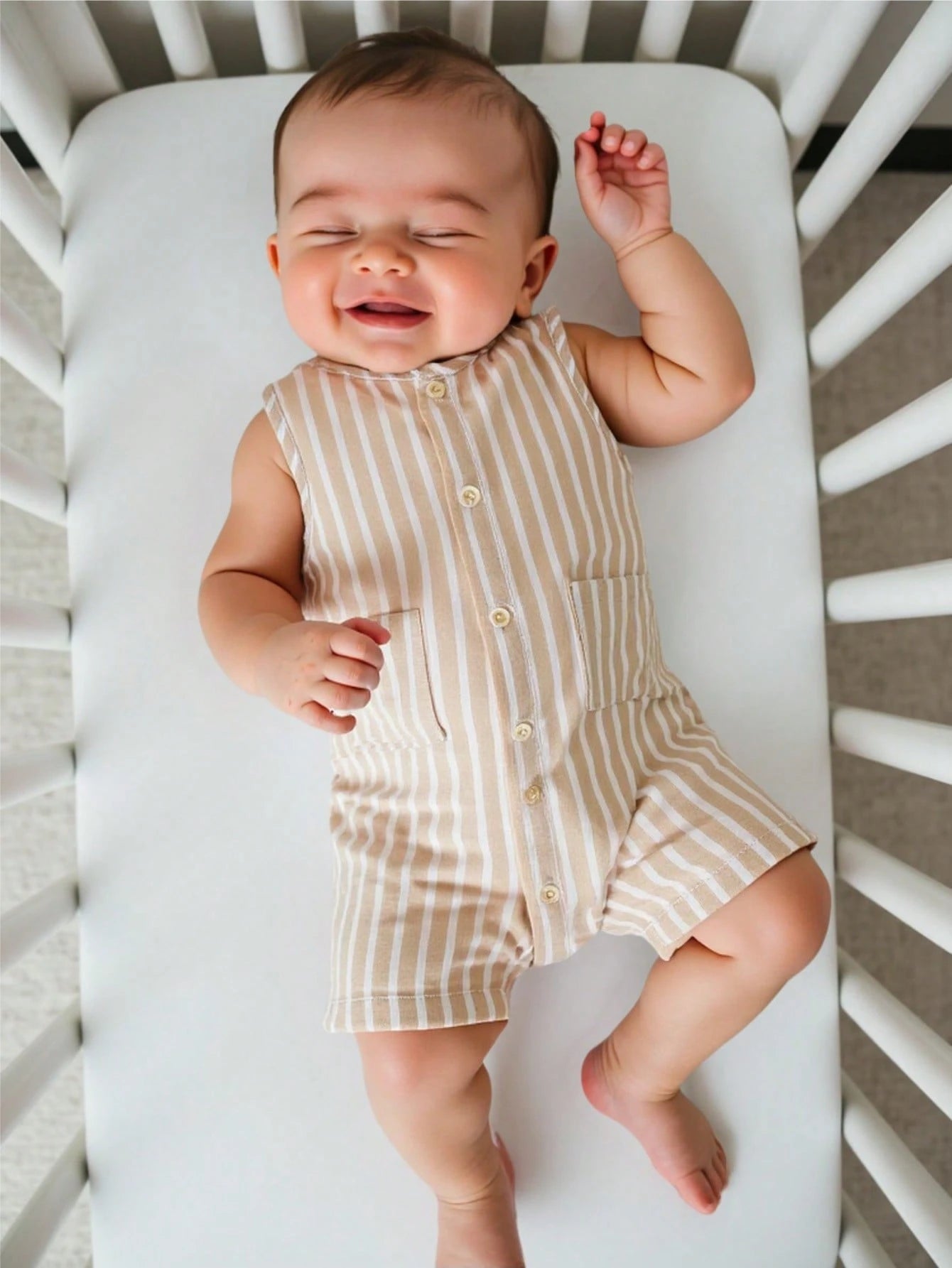 Baby Boy Summer Set – Romper & Bucket Hat