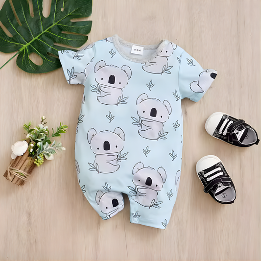 Baby Koala Print Jumpsuit
