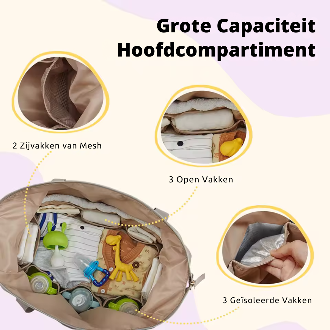 Stijlvolle Luiertas voor de Schouder