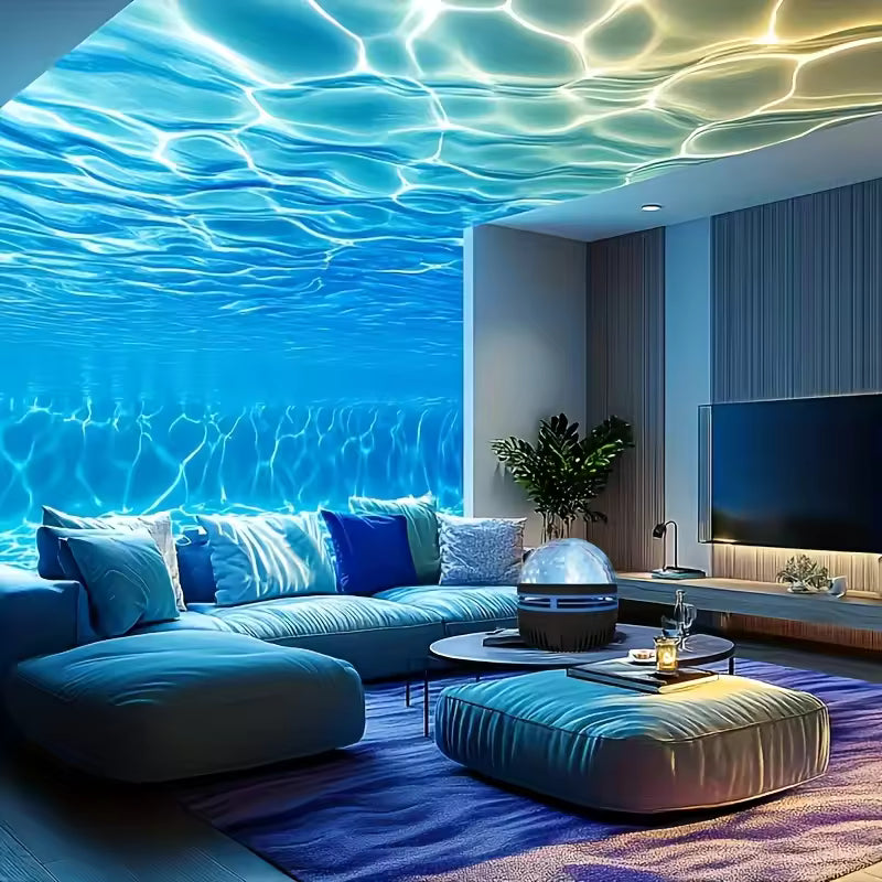 Sleeping lamp with sea effect