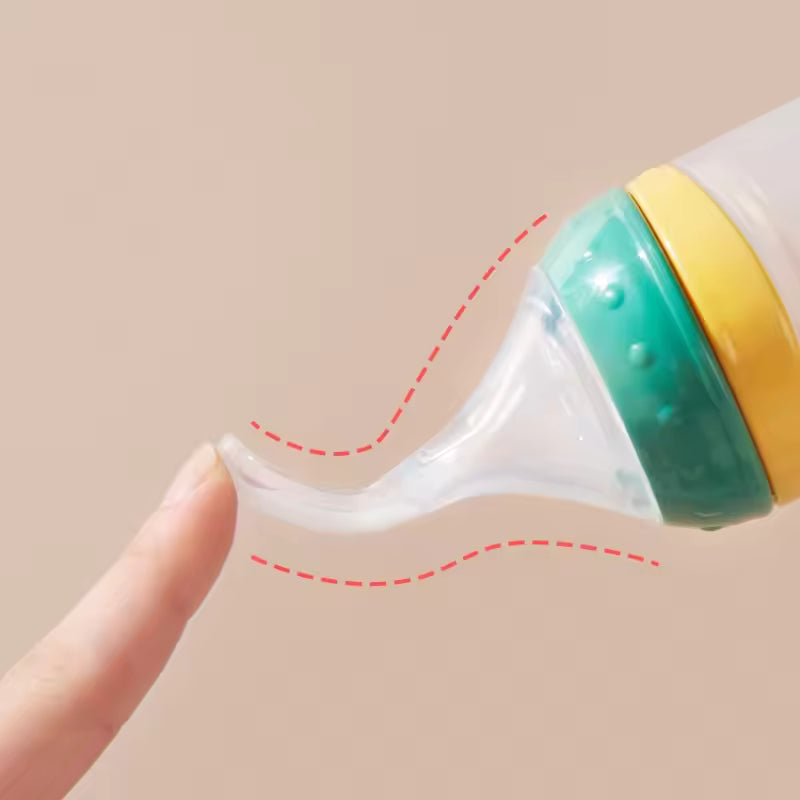 Silicone Baby Feeding Bottle Spoon