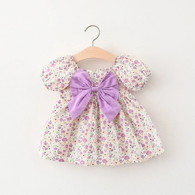 Luna Dress – Girls Summer Dress with Bow