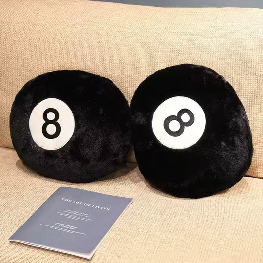 Billiard 8-Ball Plush Cushion