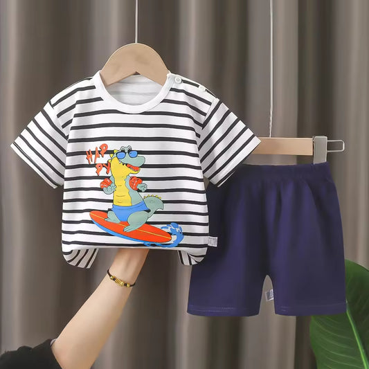 Children's outfit with short sleeves
