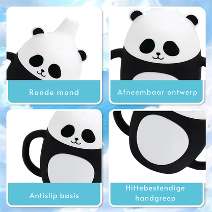 Silicone Children's Cup with Spill-Proof Straw