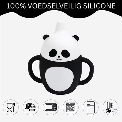 Silicone Children's Cup with Spill-Proof Straw