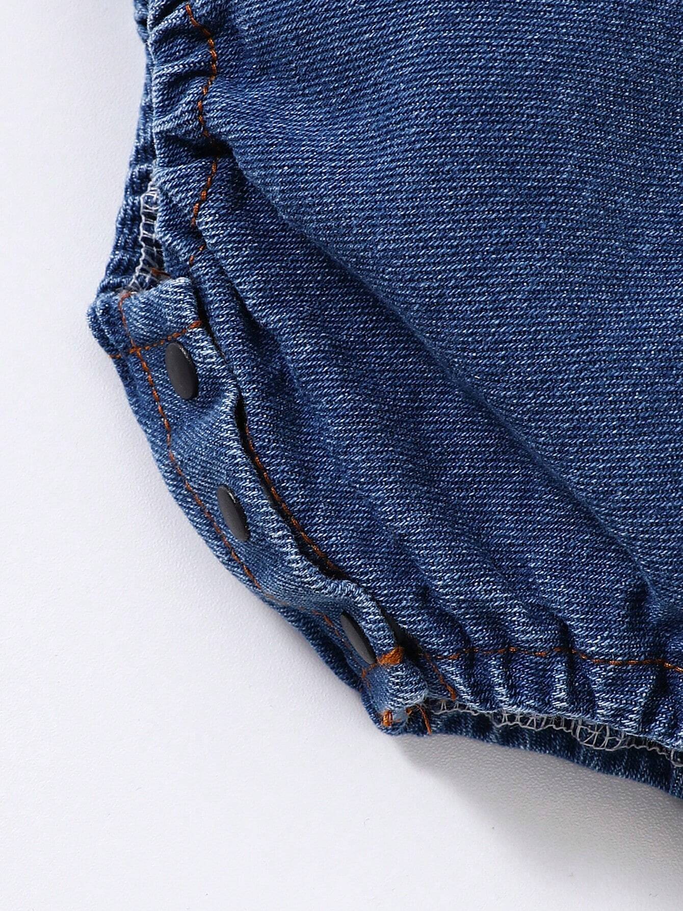 Baby Boys Summer Set – Striped T-shirt &amp; Plush Bear Suspender Shorts 