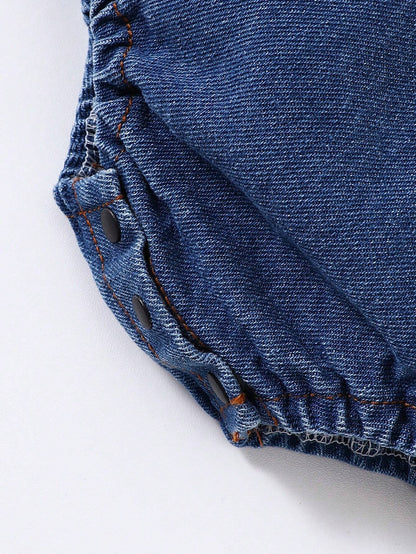 Baby Boys Summer Set – Striped T-shirt &amp; Plush Bear Suspender Shorts 