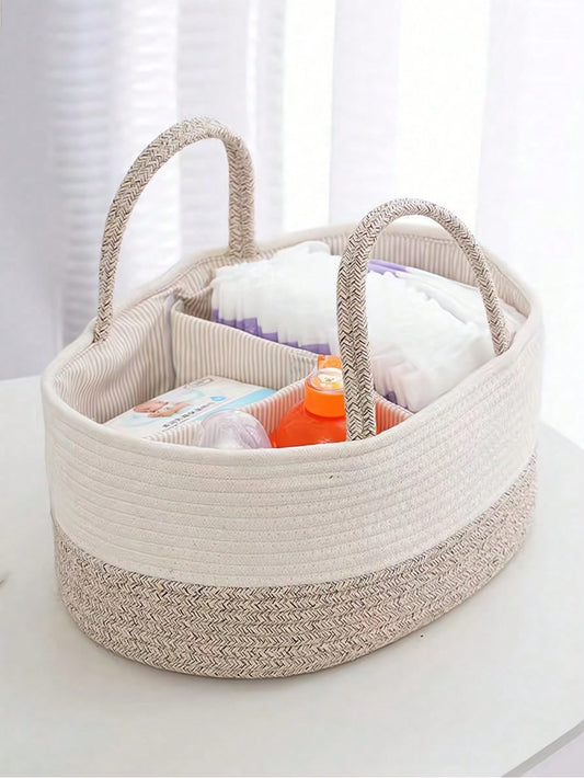 Multifunctional Handwoven Storage Basket Organizer 