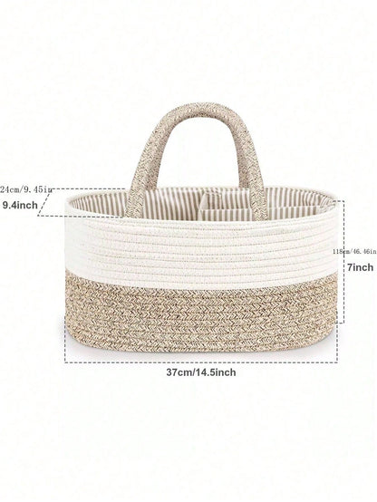 Multifunctional Handwoven Storage Basket Organizer 