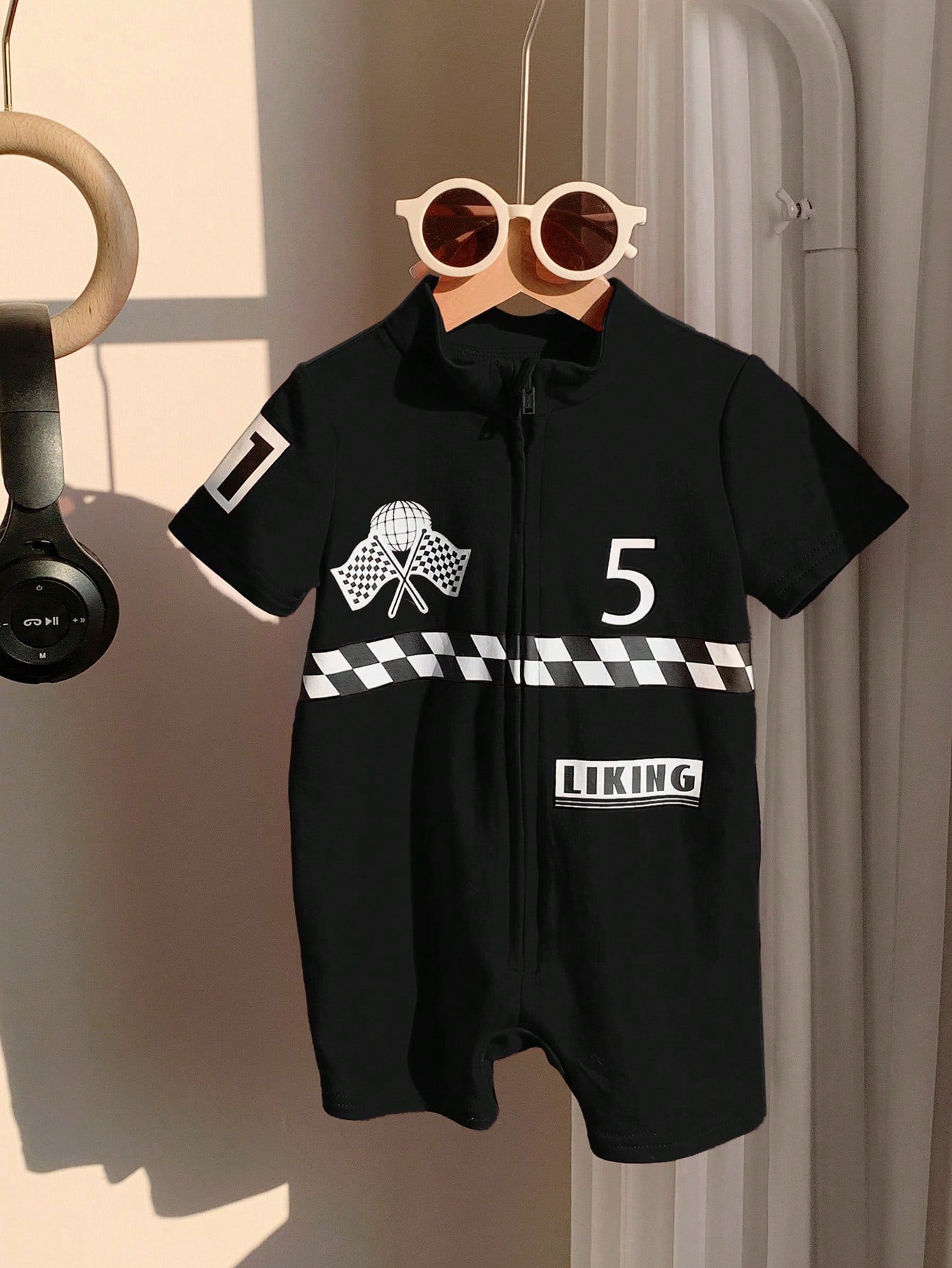 Summer Baby Set – Soft Knitted Romper Car Sport