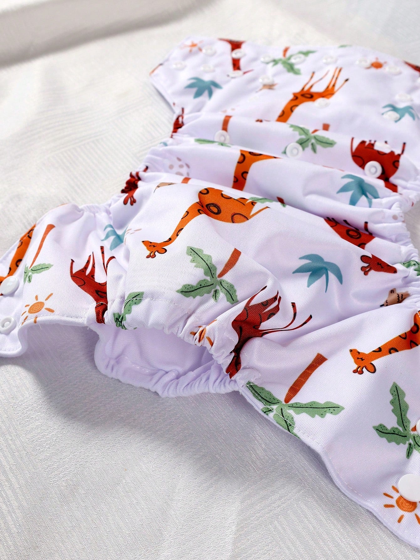 3 Piece Reusable Cloth Diaper Set – Elephant &amp; Giraffe 