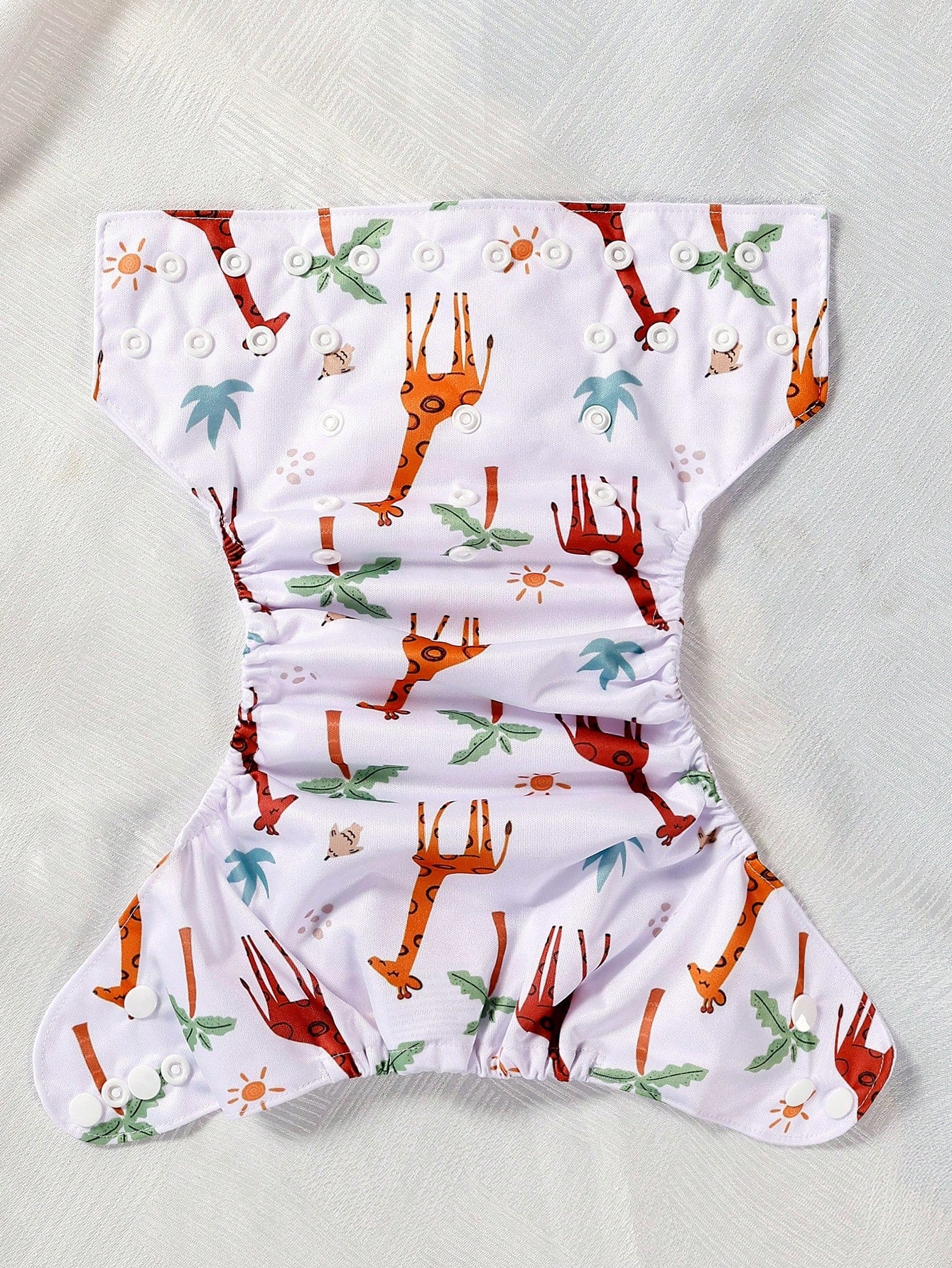 3 Piece Reusable Cloth Diaper Set – Elephant &amp; Giraffe 