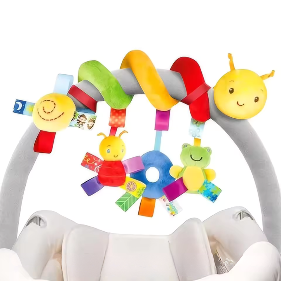 Stroller Play Arch with Plush Animals