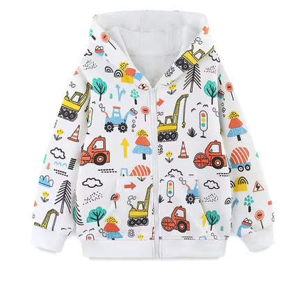 Toddler Cartoon Print Hoodie