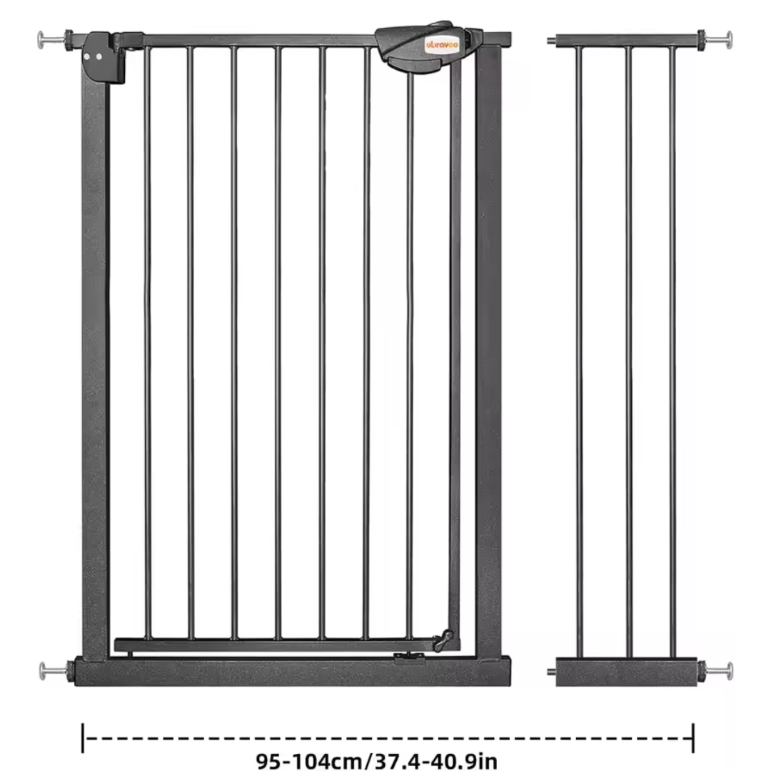 Baby Stair and Door Gate with Automatic Triple Lock