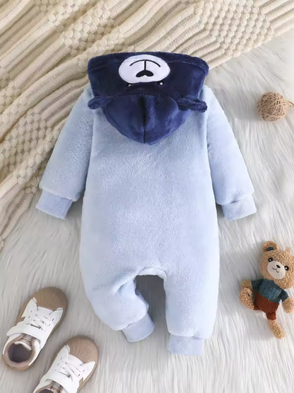 Embroidered Bear Onesie