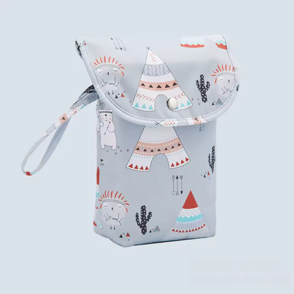 Waterproof Diaper Bag with Cartoon Print