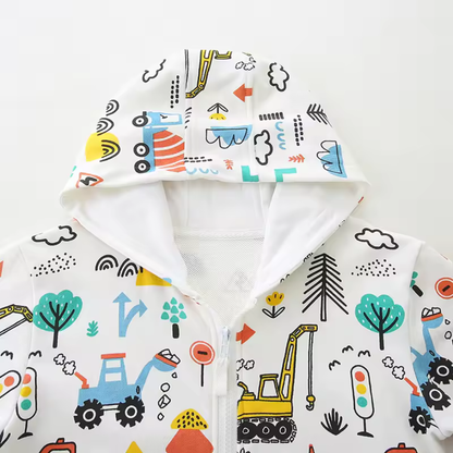 Toddler Cartoon Print Hoodie