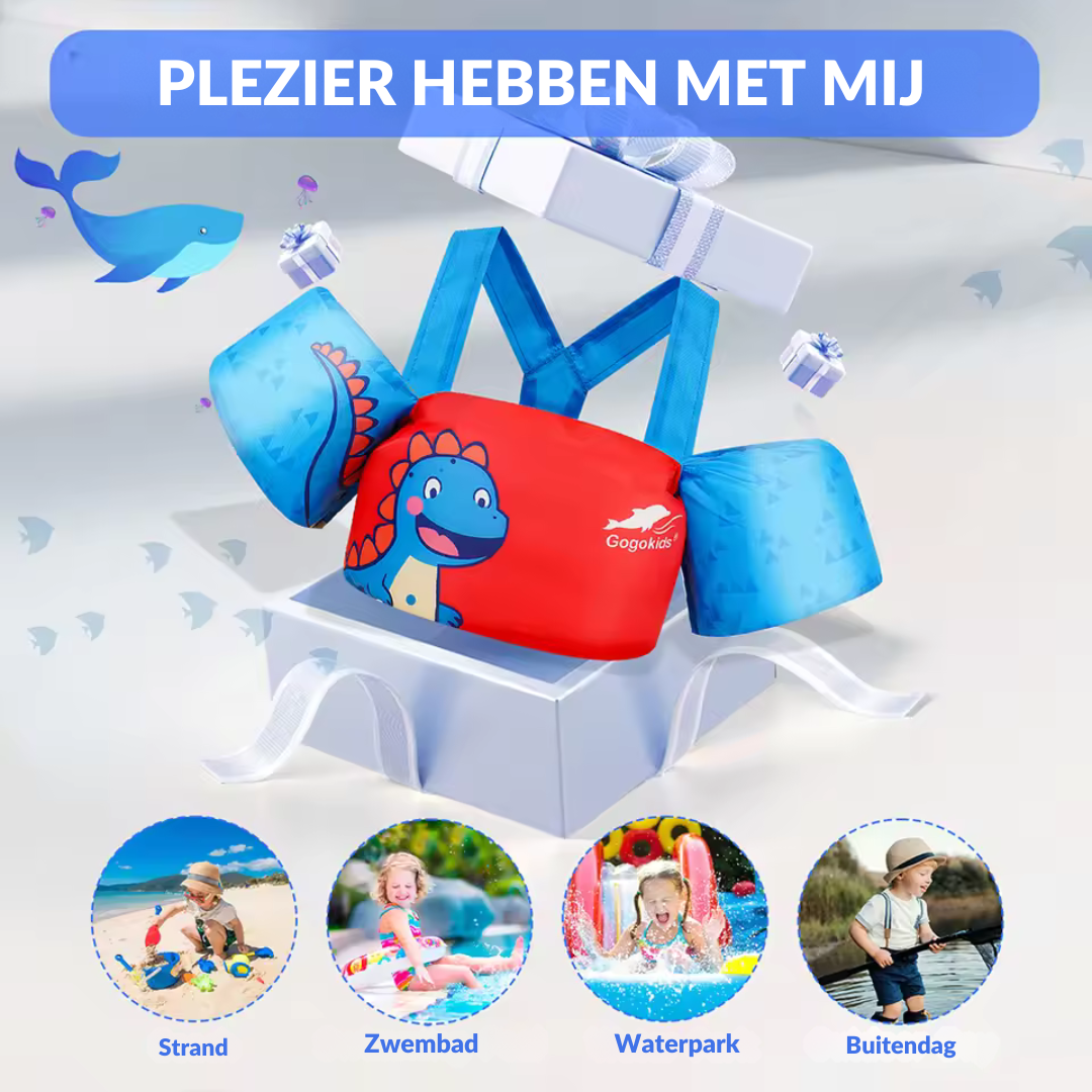 Children's life jacket with arms