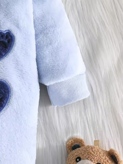 Embroidered Bear Onesie