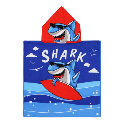 Children's Hooded Towel with Print