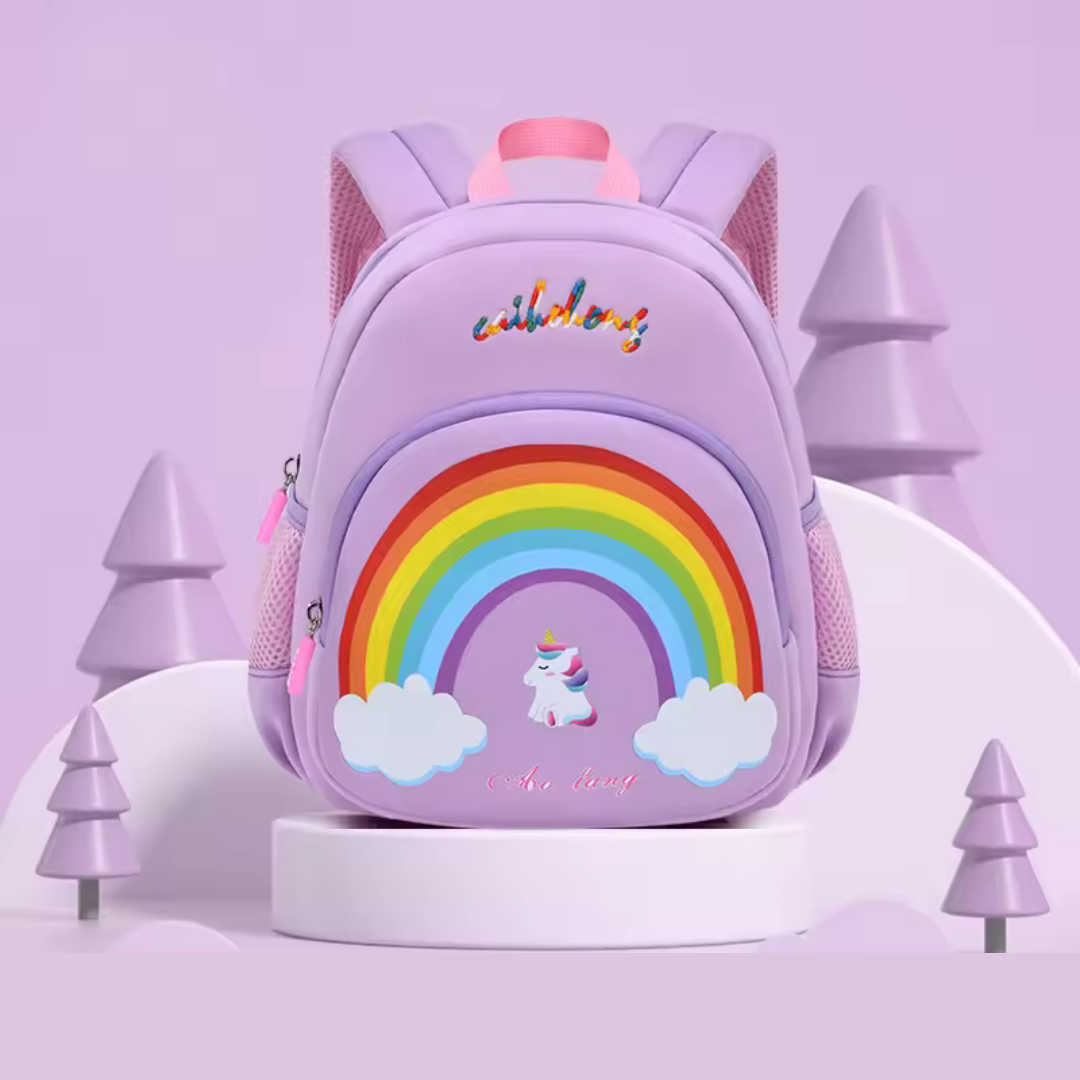 Children's backpack with cartoon print