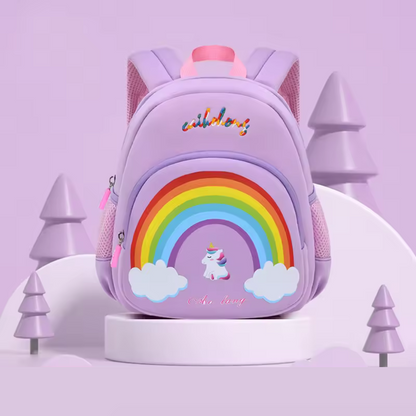 Children's backpack with cartoon print