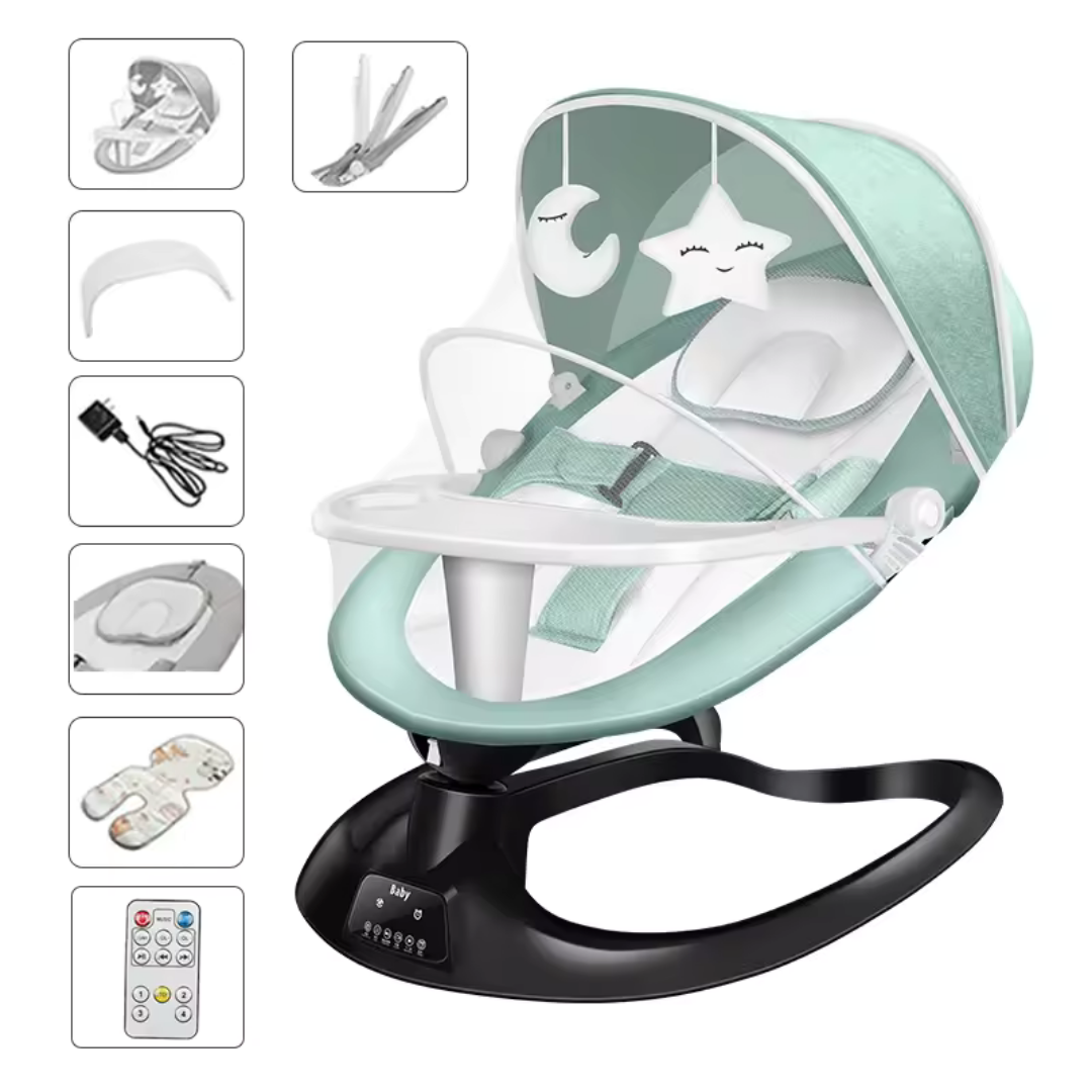 Electric Baby Rocking Chair with Mosquito Net