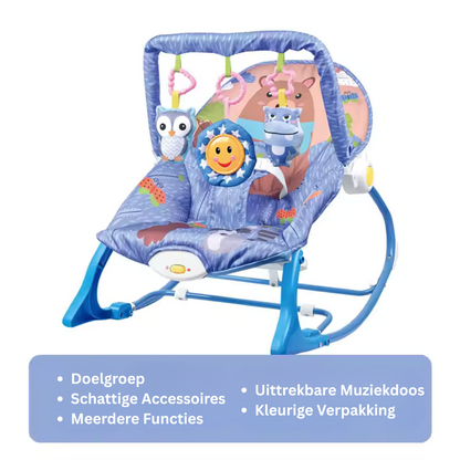 Rocking Chair with Baby Toy Frame