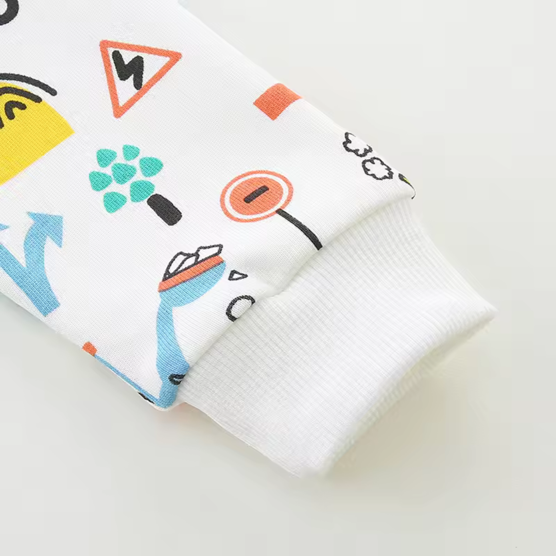 Toddler Cartoon Print Hoodie