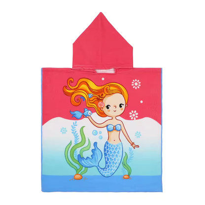 Children's Hooded Towel with Print