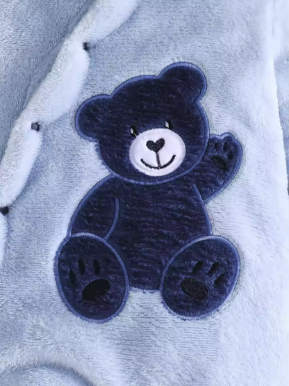 Embroidered Bear Onesie