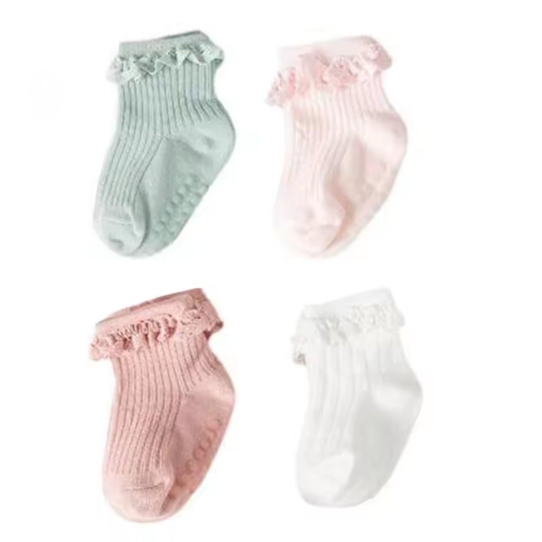 Anti-slip Baby Socks for Babies - Pack of 4
