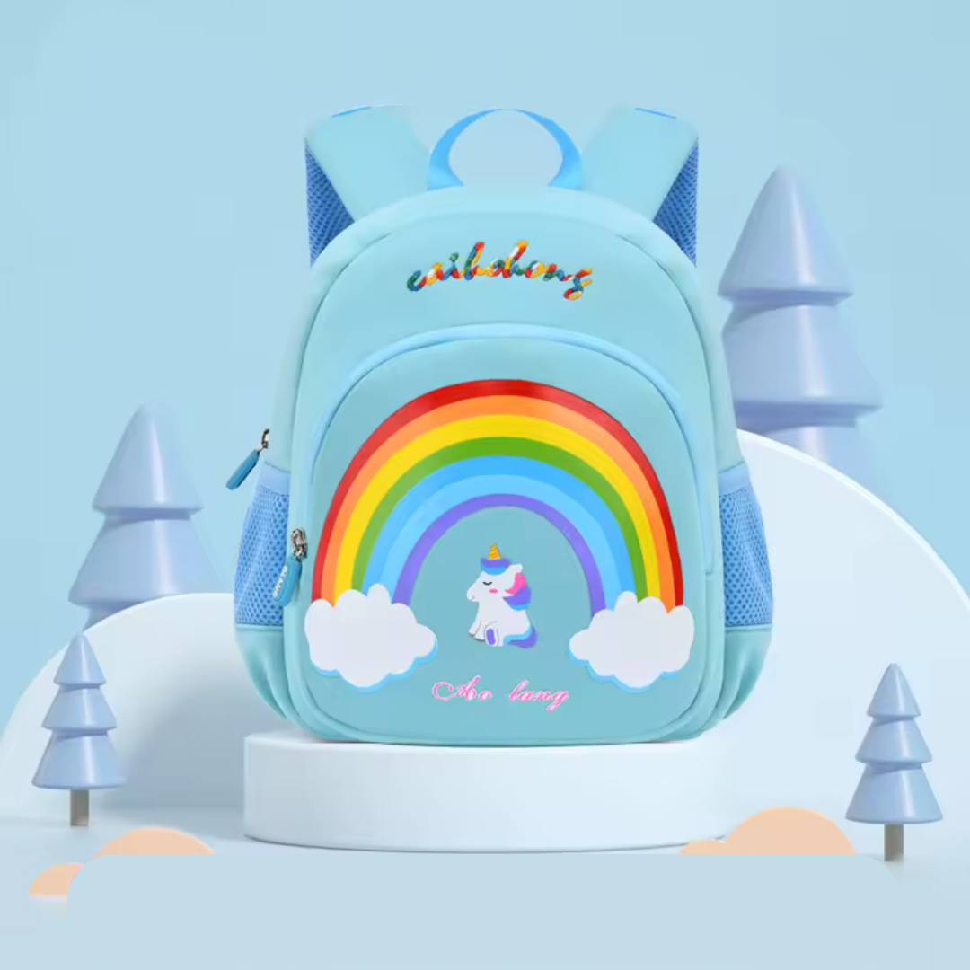 Children's backpack with cartoon print