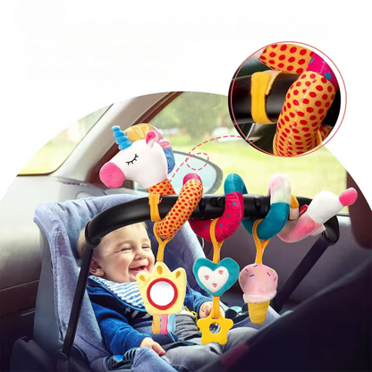 Stroller Play Arch with Plush Animals