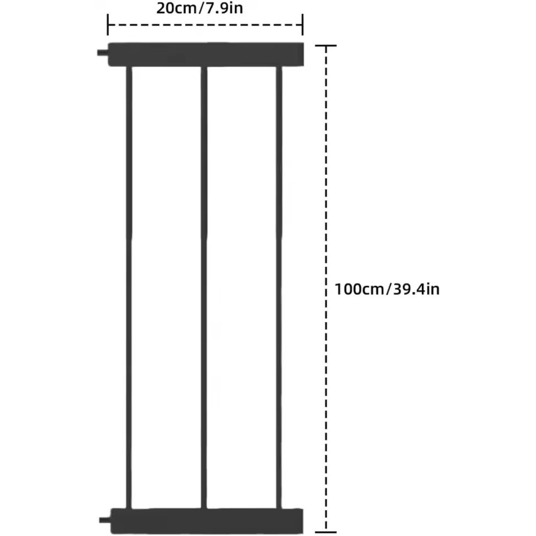 Baby Stair and Door Gate with Automatic Triple Lock