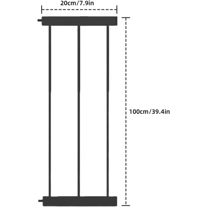 Baby Stair and Door Gate with Automatic Triple Lock
