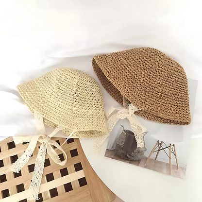 Airy straw hat for children