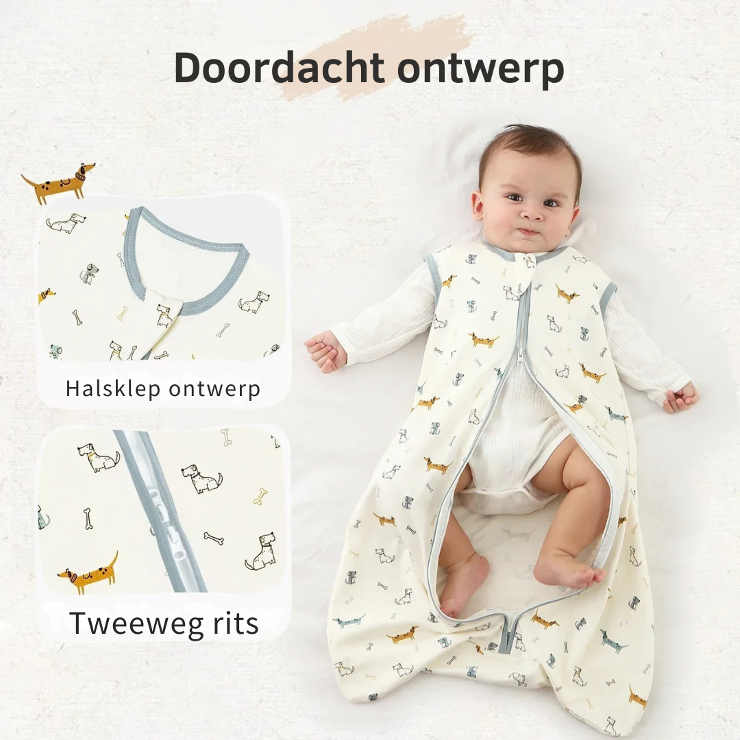 Baby romper with zipper