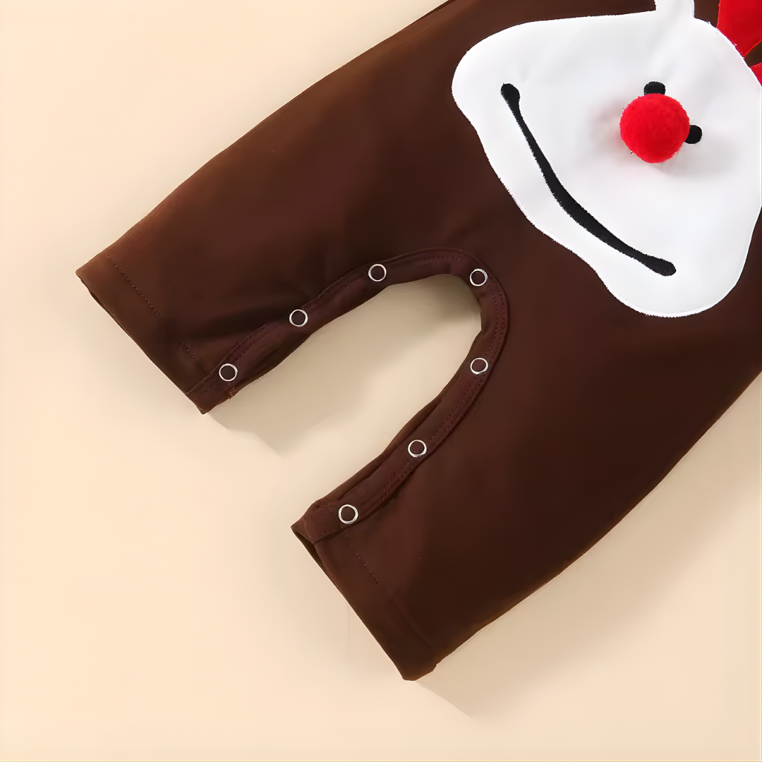 Baby Christmas Jumpsuit with Hood