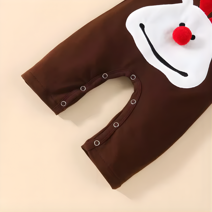 Baby Christmas Jumpsuit with Hood