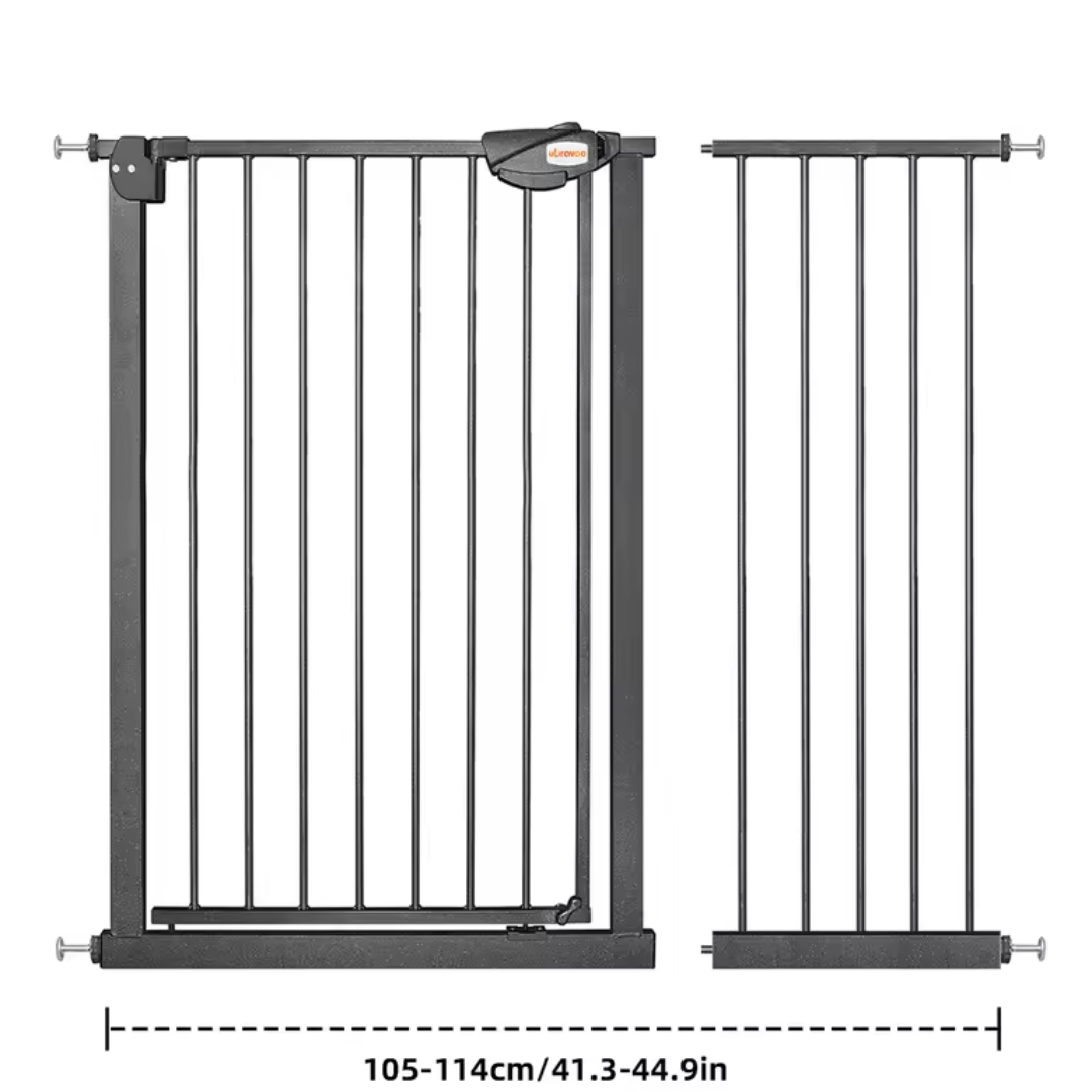 Baby Stair and Door Gate with Automatic Triple Lock