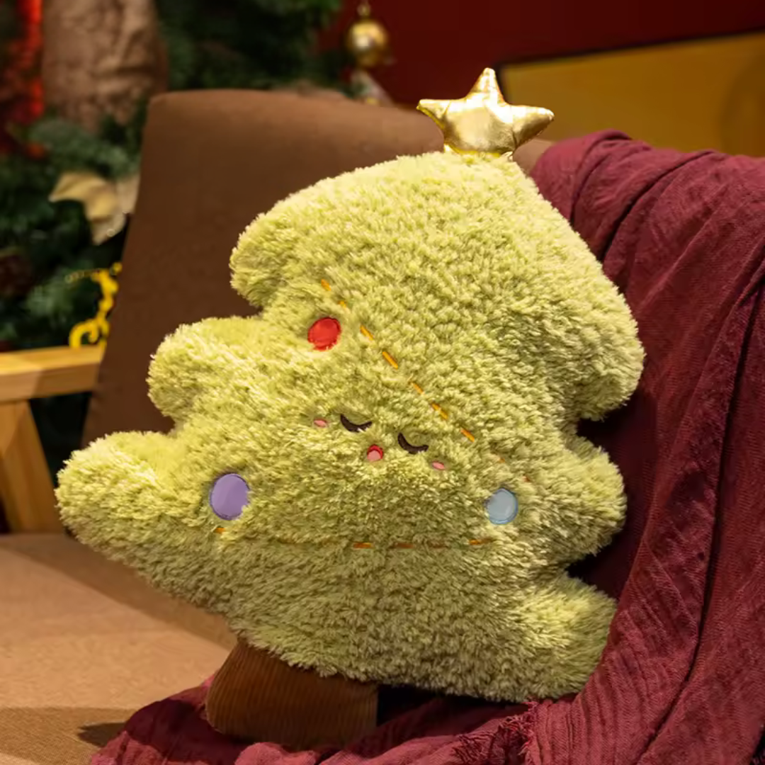 Christmas Themed Cotton Cushion