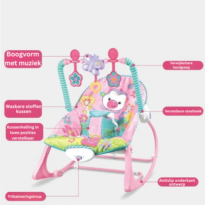 Rocking Chair with Baby Toy Frame