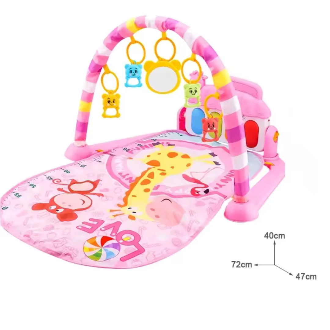 Baby Play Mat with Hanging Animal Friends