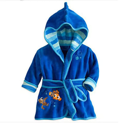 Princess Themed Children's Bathrobe with Hood