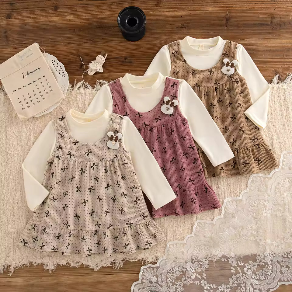 Soft Toddler Dress for Fall