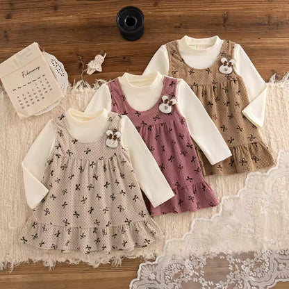 Soft Toddler Dress for Fall