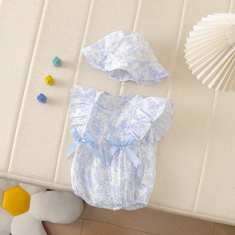 Baby Girl Romper Set – Boho Floral Style 